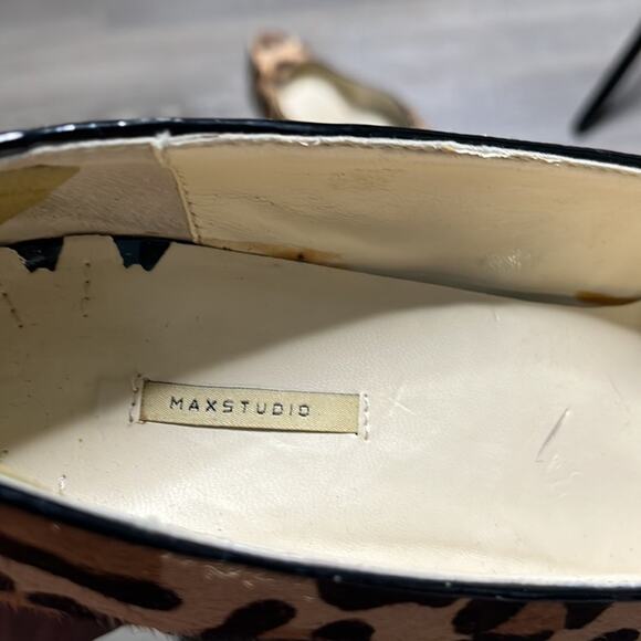 Max Studio Leopard Pump Heels Size 8.5 - Picture 6 of 7
